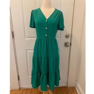 NWOT green Monteau dress